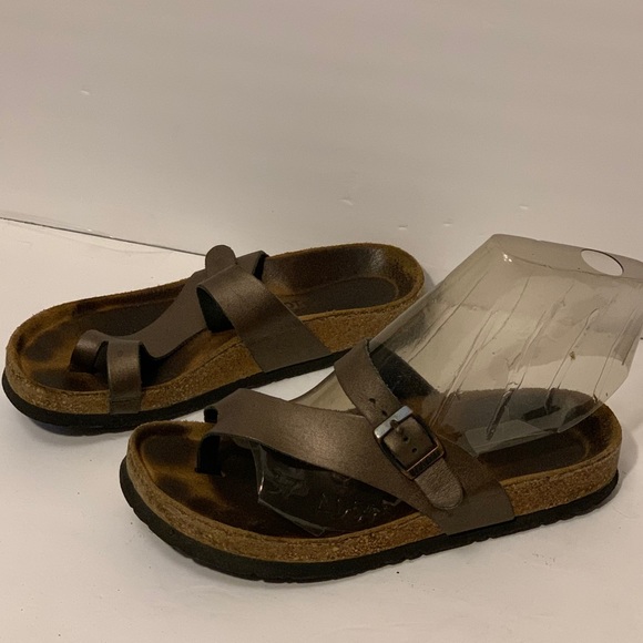 Naot Shoes - NAOT brown leather shoes slippers size 8